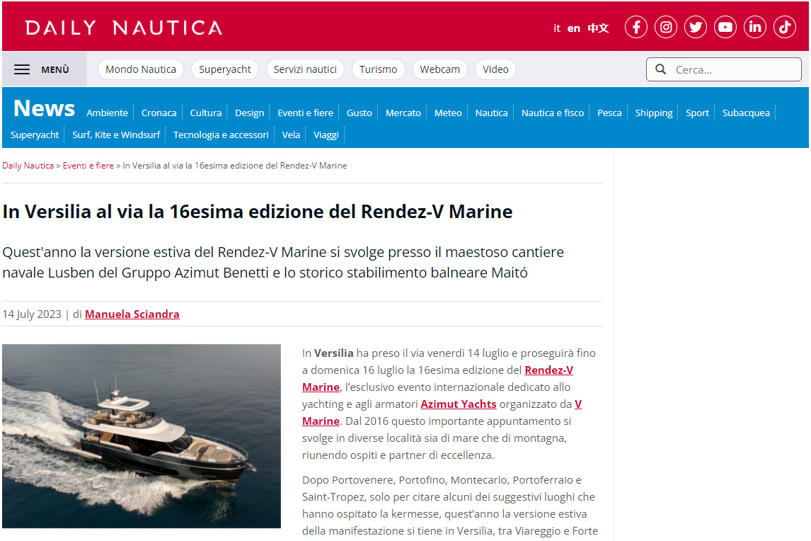 RENDEZ-V MARINE 2023 – Pre-evento – Dailynautica.com